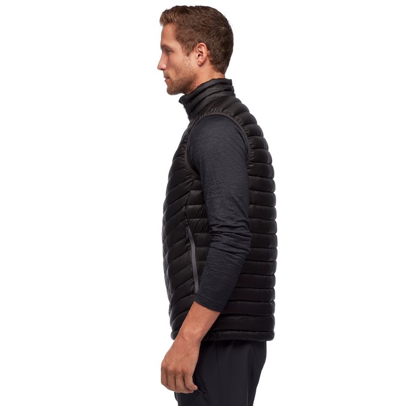 Chaquetas Black Diamond Approach Down Vest Hombre Negras | PSCDHV-861