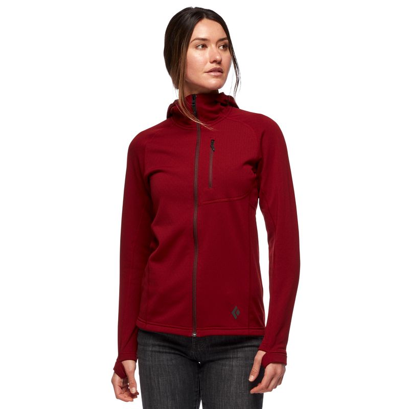 Chaquetas Black Diamond Coefficient Fleece Mujer Rojas | EPXJGH-637