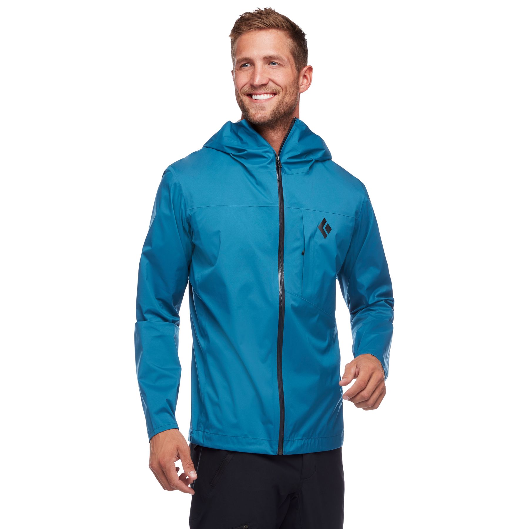 Chaquetas Black Diamond Fineline Stretch Rain Shell Hombre Azules | NPLDKA-948