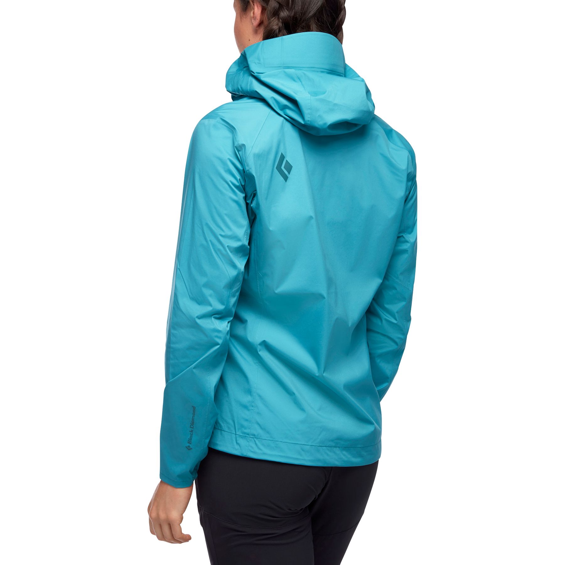 Chaquetas Black Diamond Fineline Stretch Rain Shell Mujer Turquesa Claro | RVKXNS-856