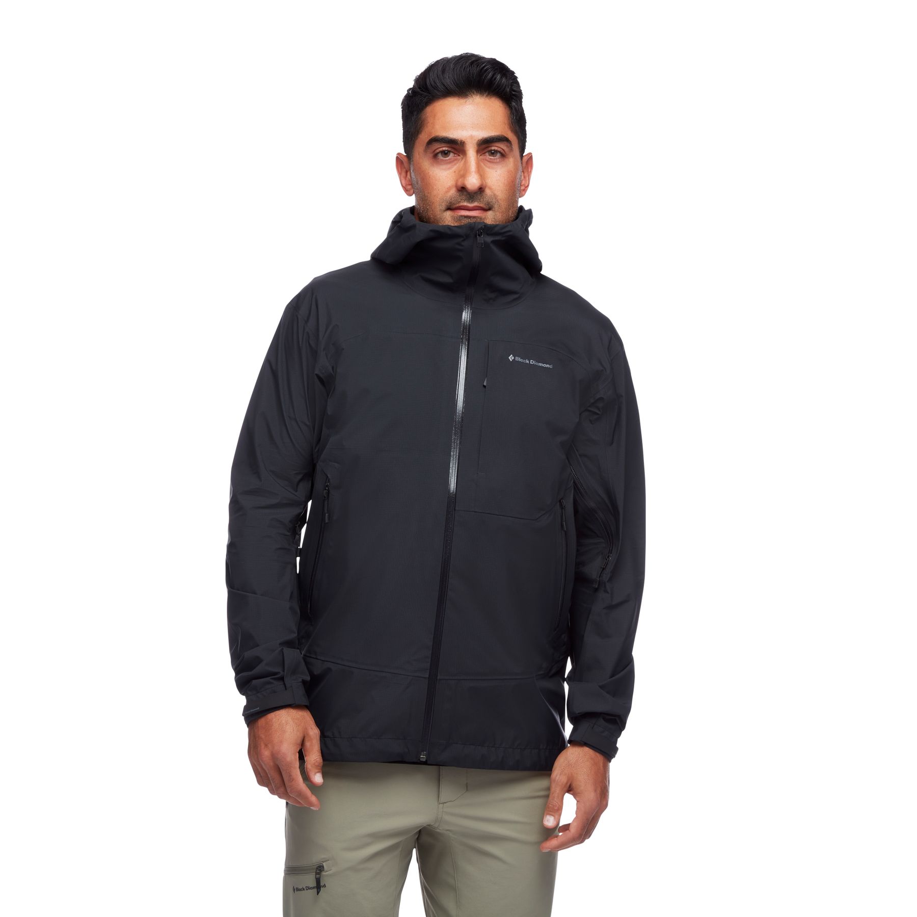 Chaquetas Black Diamond Highline Shell Hombre Negras | WKUNAI-842