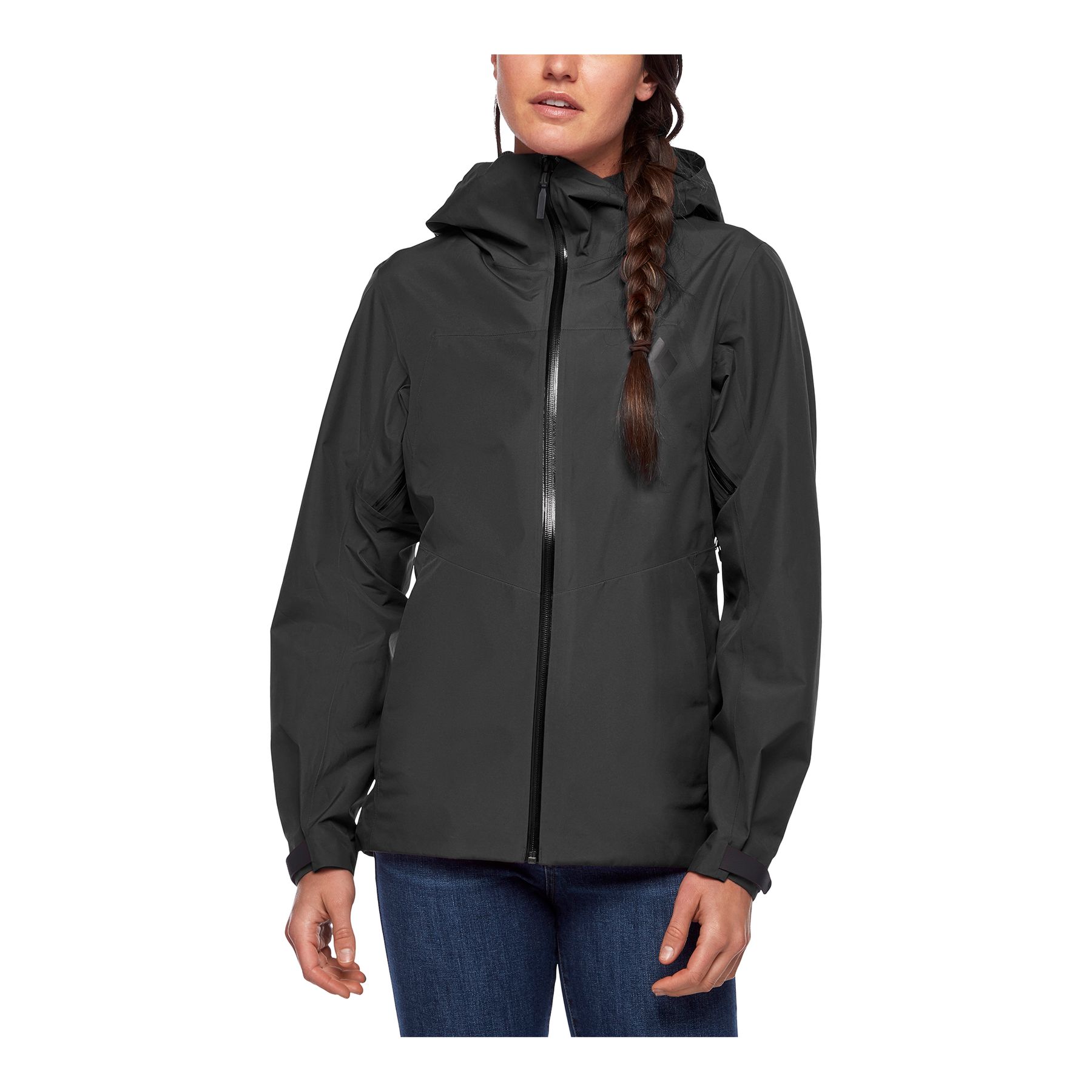 Chaquetas Black Diamond Liquid Point Shell Mujer Negras | LKEYBW-809