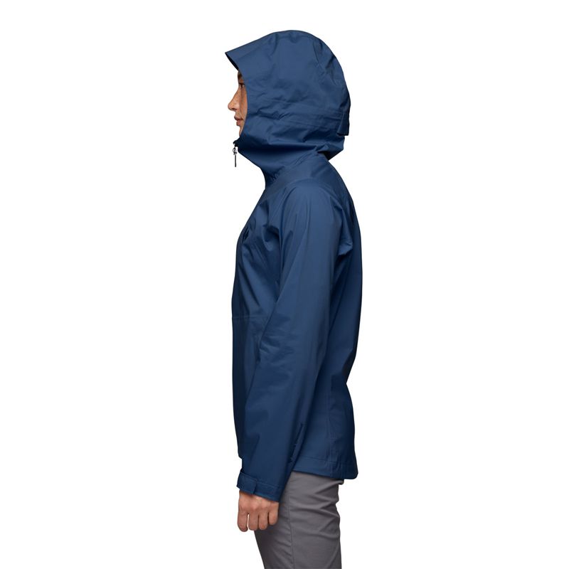 Chaquetas Black Diamond Stormline Stretch Rain Shell Mujer Azules | LGADNE-907