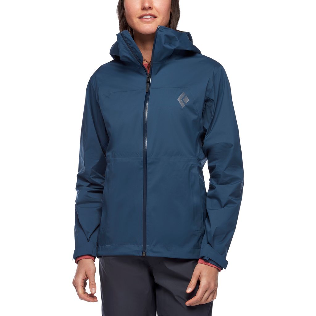 Chaquetas Black Diamond Stormline Stretch Rain Shell Mujer Azules | LGADNE-907