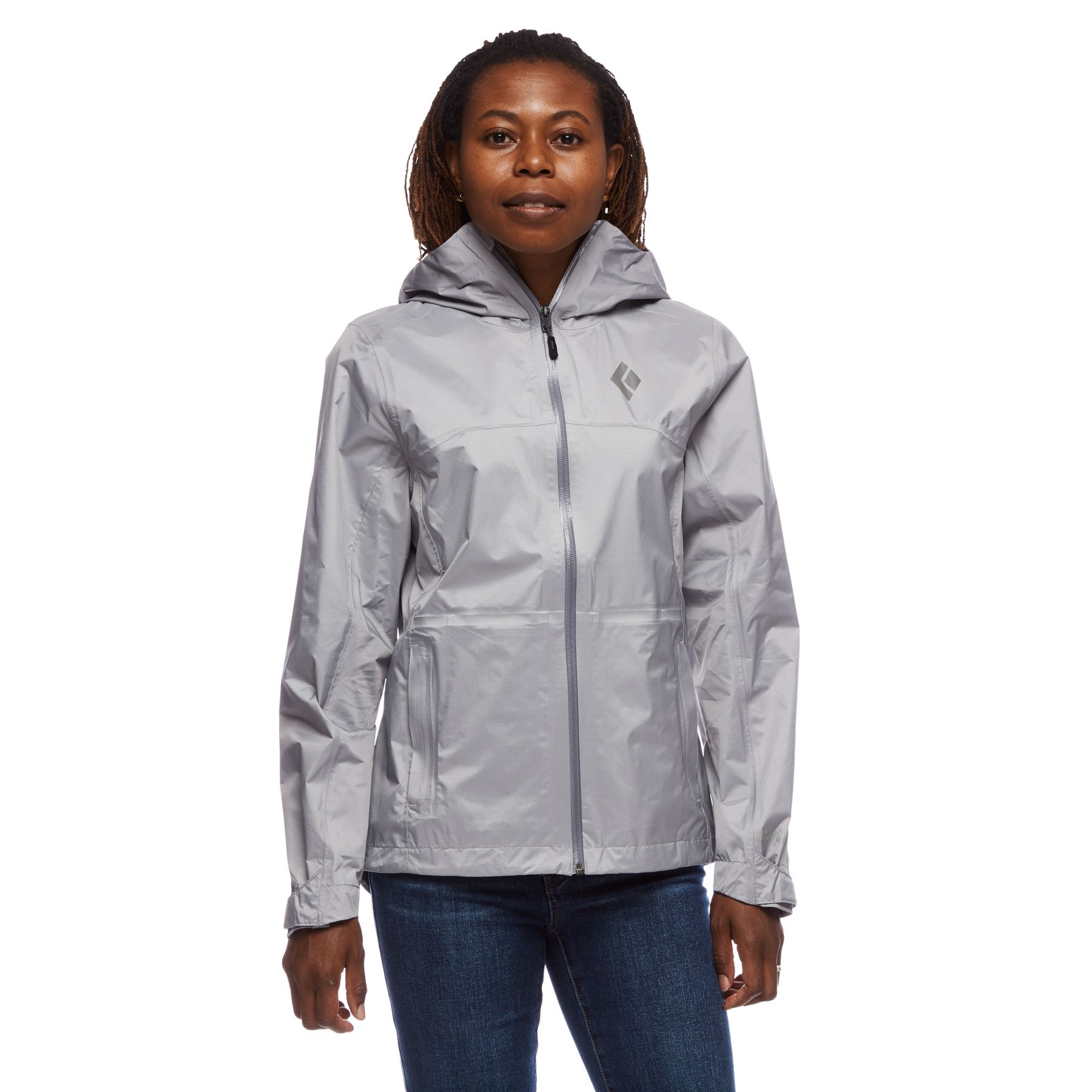 Chaquetas Black Diamond Treeline Rain Shell Mujer Gris | DQTERN-426