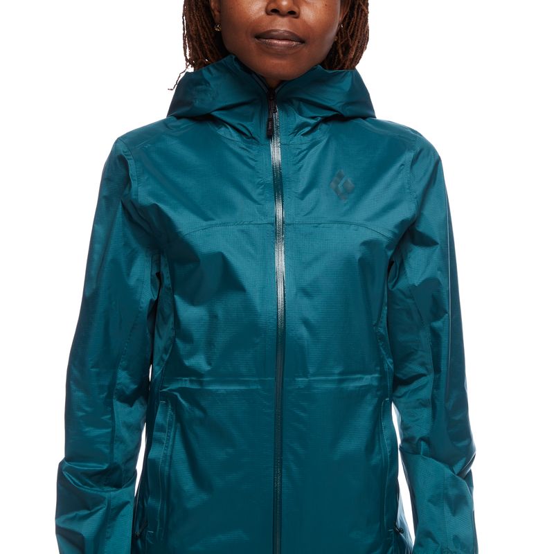 Chaquetas Black Diamond Treeline Rain Shell Mujer Verde Oscuro | SWVRIQ-390