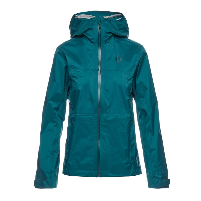 Chaquetas Black Diamond Treeline Rain Shell Mujer Verde Oscuro | SWVRIQ-390