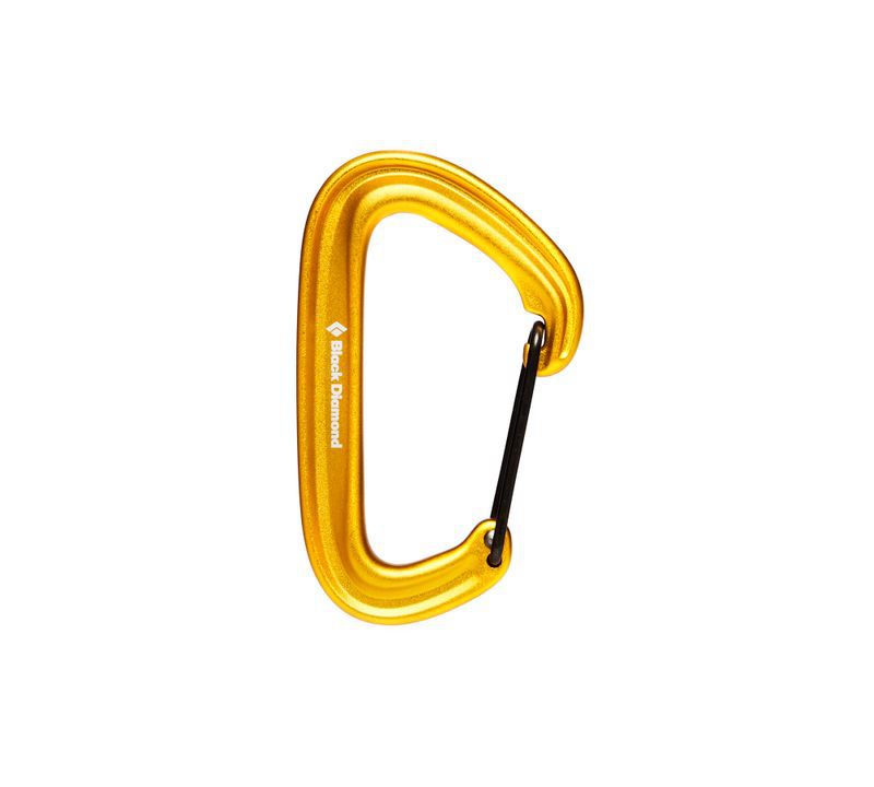 Mosquetones Black Diamond LiteWire Unisex Amarillo | ICSDQB-925