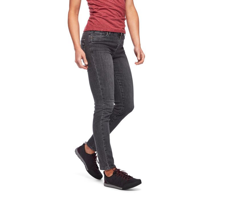 Pantalones Black Diamond Crag Denim Mujer Negras | WDSYZR-160