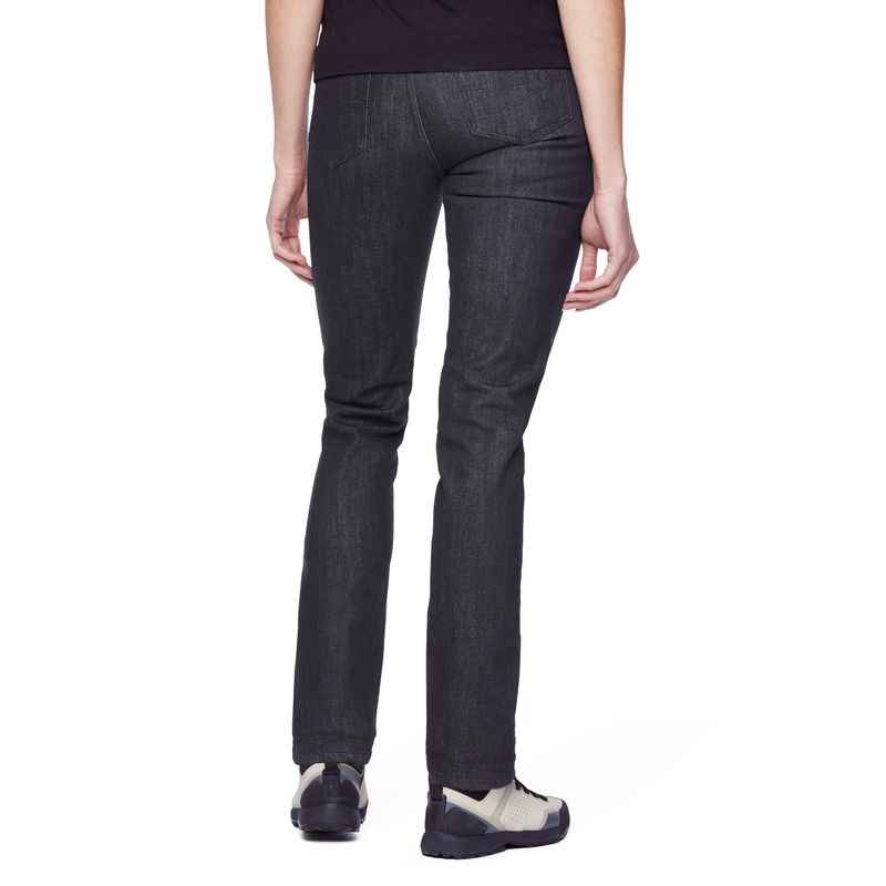 Pantalones Black Diamond Mission Wool Denim Mujer Negras | GKJYAP-259