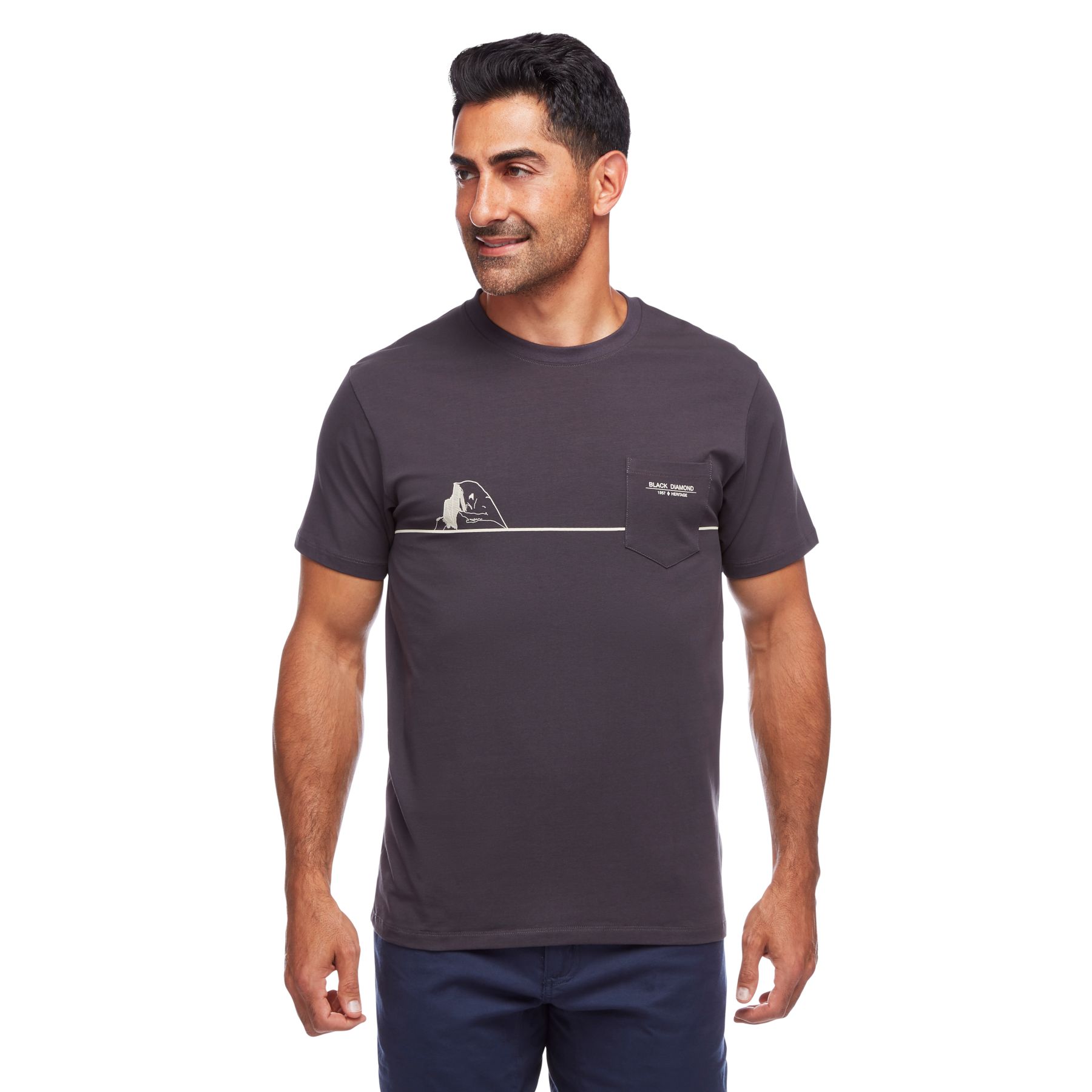 Tops Black Diamond Half Dome Pocket Hombre Negras | IWMNED-132