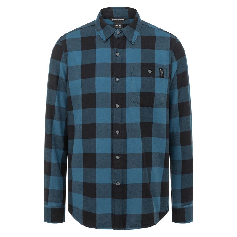 Tops Black Diamond Zodiac Flannel Hombre Turquesa | UJVIEP-123